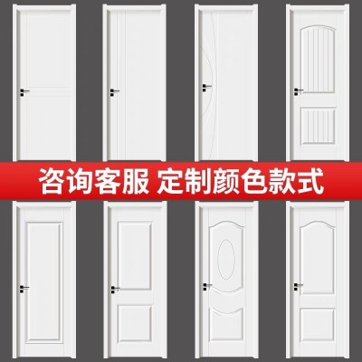 免漆卧室门实木门卫生间门木门室内门玻璃门工程现做卫生间厕所门图4