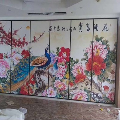 艾尚空间宴会厅移动隔断酒店移动屏风会议室活动灵活隔音图2