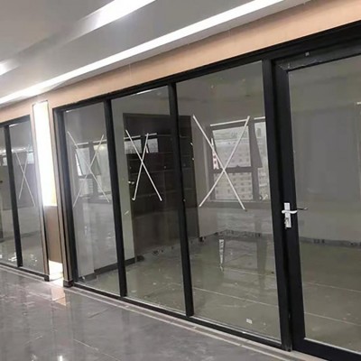 艾尚空间办公室可移动玻璃铝合金活动隔断一厅多用图2