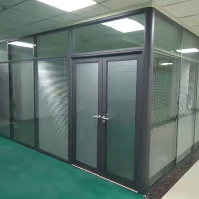 艾尚空间办公室可移动玻璃铝合金活动隔断一厅多用图5