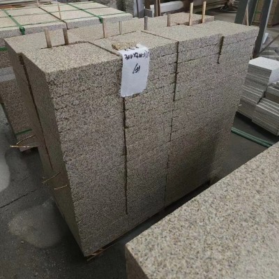批发黄金麻外墙干挂芝麻灰火烧板花岗岩芝麻白地铺石材黄锈石厂家图4