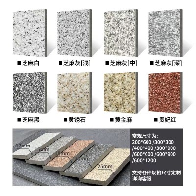厂家定制石英砖户外庭院芝麻灰防滑透水瓷砖生态地铺石仿石材PC砖图2