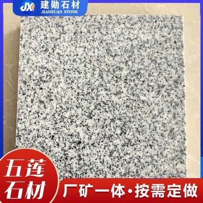 白麻火烧板山东花岗岩石材厂家直供芝麻白荔枝面地铺石幕墙干挂图2