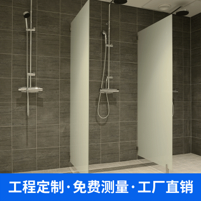 公共淋浴间隔断工程浴室PVC防水防潮挡板配件淋浴间隔断PVC塑钢板图2