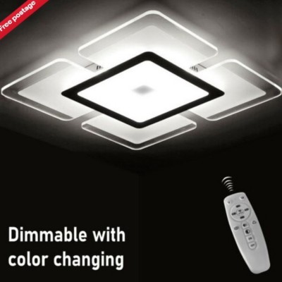 客厅灯长方led现代简约灯具创意天空之城家居卧室智能吸顶灯中山图2