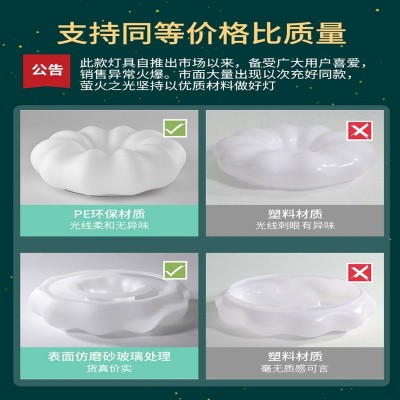 卧室灯主房间客厅灯北欧现代简约创意餐厅儿童房南瓜云朵吸顶灯具图3