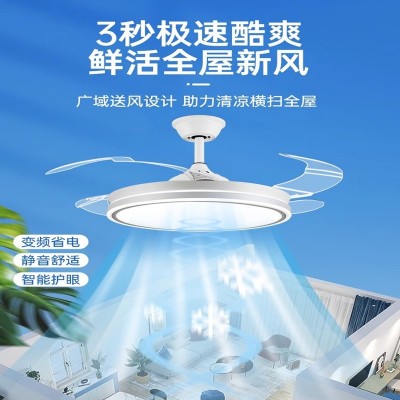 小米智能护眼隐形吸顶风扇灯2024年新款吊扇灯餐厅吊灯卧室灯具图2
