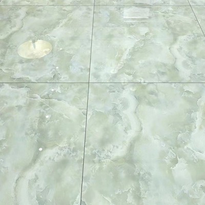翡翠玉地砖800x800客厅瓷砖通体大理石背景墙砖防滑地板砖 绿色图2
