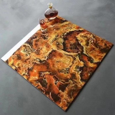 瓷砖地砖800x800通体大理石广东佛山客厅地板砖防滑暖色亮光瓷砖图2