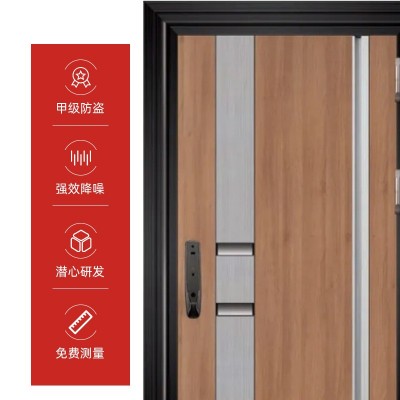 别墅自建房新款高端304不锈钢门防盗门韩式入户门智能安全门定 制图2