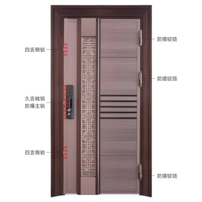 别墅自建房新款高端304不锈钢门防盗门韩式入户门智能安全门定 制图3