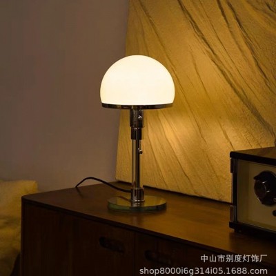 厂家批发丹麦新款设计Bauhaus中古风玻璃台灯书桌卧室LED阅读台灯图4