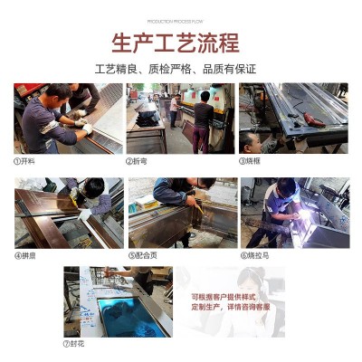 不锈钢门韩式入户门防盗门入户门单开门带指纹锁进户门子母甲级图3