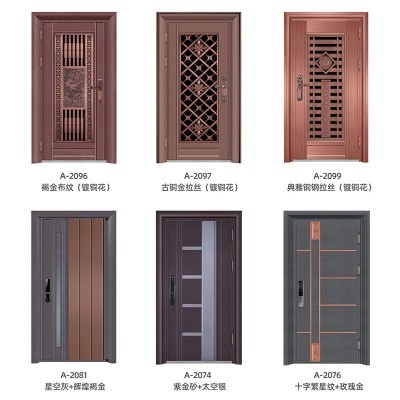 佛山甲级韩式防盗门 家装简约进户门 隔音降噪防盗不锈钢入户门图3