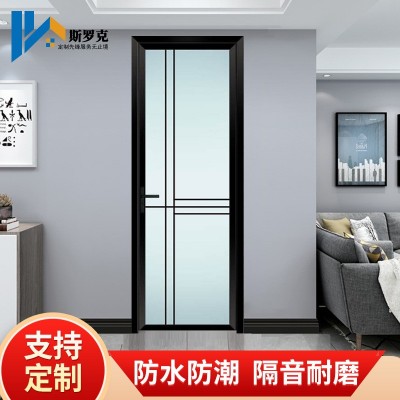 卫生间门洗手间门洗澡间卫浴门铝合金厨房浴室厕所门平开门玻璃门图4