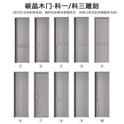碳晶门 实木门卧室门套装门室内门生态简约免漆门家用房门房间门图4