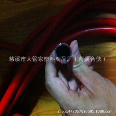 厂家生产PVC管红色消防盘管大口径水管光亮网纹两胶一线图5
