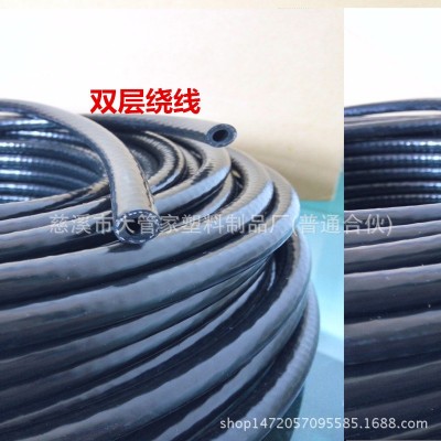 小水泵气泵PVC软管黑色光亮气管双层绕线4.5小口径PVC软管图4