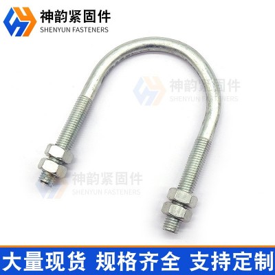 不锈钢U型螺栓 光伏方卡 热镀锌U型卡 镀锌U形丝 U型圆钢抱箍厂图4