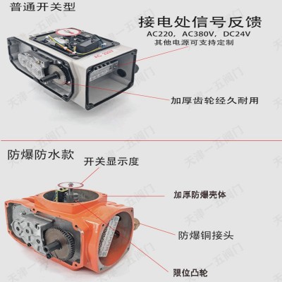 一五阀门小型多回转铝合金电动执行器 现货图4