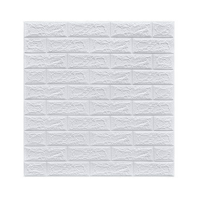 泡沫3d立体墙贴自粘墙纸批发防撞软包装饰防水墙壁纸 wallpaper图5
