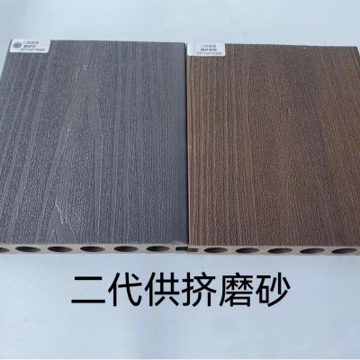 重庆户外塑木地板圆孔地板木塑地板防潮防水 防腐木 木塑栏杆扶手图5