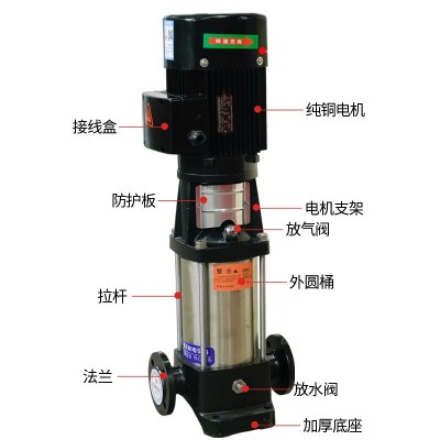 CDLF不锈钢立式轻型多级离心泵高层恒压供水管道泵增压变频循环泵图4