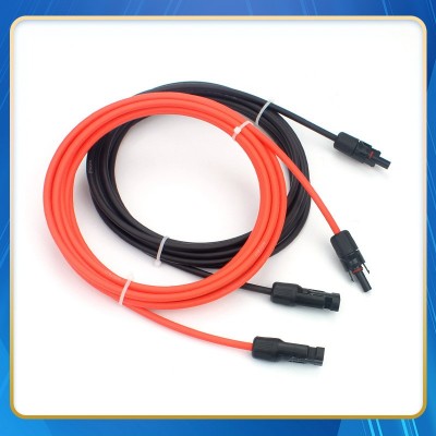 MC4太阳能延长线4平方12AWG/6平方10AWG光伏连接线 加长直流电缆线图3