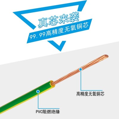批发家装珠江牌国标电线bvr1.5 2.5 4 6平方铜芯多股多芯阻燃电线图3