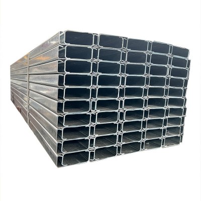 冷弯型材现货热浸锌C型钢41x41光伏支架镀锌C型钢三面 冲孔加工图4