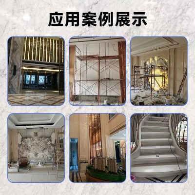 谱拉达绿天然大理石家装别墅酒店电视背景墙楼梯踏步板石材批发图3