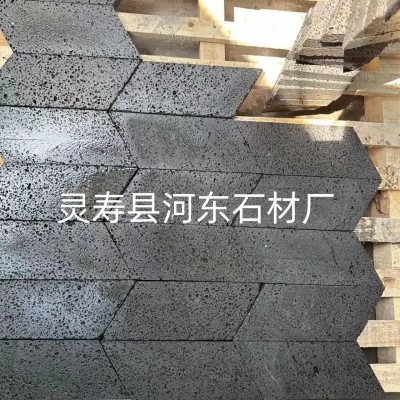 灰黑色火山岩洞石 多空玄武 火山岩蜂窝石室内外仿古文化石地铺石图2