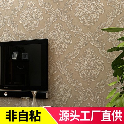 3D立保欧式大花无纺布墙客厅卧室床头墙沙发电视墙壁纸5030X图3