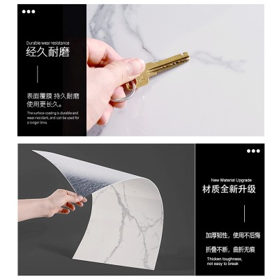 自粘铝塑板瓷砖贴纸墙贴卫生间厨房客厅店铺装修背景墙板墙纸自粘图1