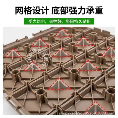 户外地板塑木木塑室外露台阳台地面铺设改造自铺花园庭院防腐木图3
