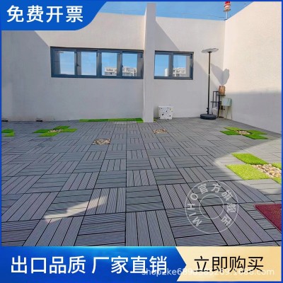 户外地板塑木木塑室外露台阳台地面铺设改造自铺花园庭院防腐木图2