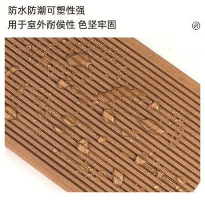 户外防腐WPC地板一代塑木板二代共挤地板花园露台公园工程工装板图3