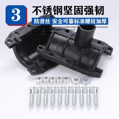 PE管道增接口哈夫节抢修节内丝鞍座配件抱箍补漏器水管快速接头图4