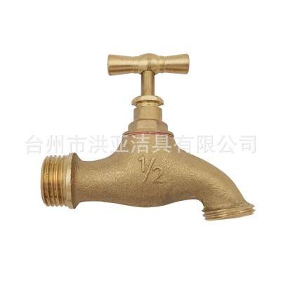 源头工厂批发工程黄铜水嘴 家用洗衣机水嘴带接头 户外花园水龙头图2