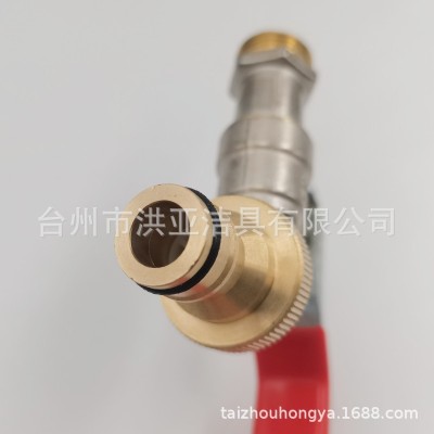 厂家批发黄铜球芯大流量水嘴90度快开球阀三节水咀1/2快接水龙头图4