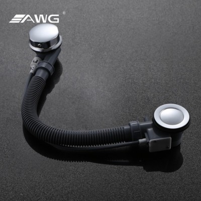 工厂批发家用陶瓷浴缸排水管配件旋转式下水器塑料伸缩下水管图2