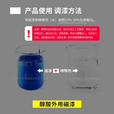 厂家批发醇酸磁漆 蓝色工业彩钢构大桥金属哑光快干外用醇酸磁漆图4