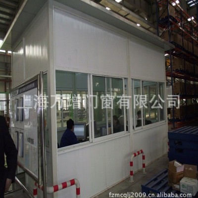 上海阳台窗公司金桥供应生产批发海螺塑钢办工室工厂隔断图2