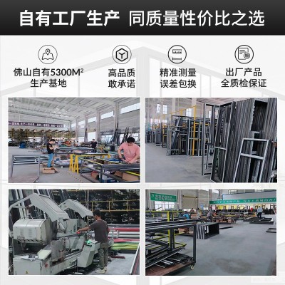 110系列铝合金断桥窗平开窗落地阳台封窗别墅自建房隔音隔热窗图3
