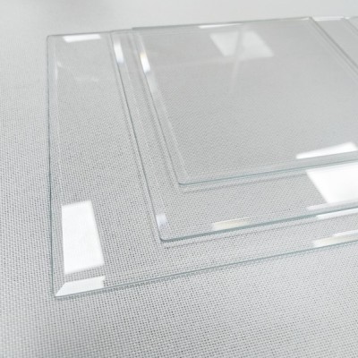 超白普白磨斜边玻璃 东莞厂家专业加工钢化斜边玻璃 超白钢化玻璃图3
