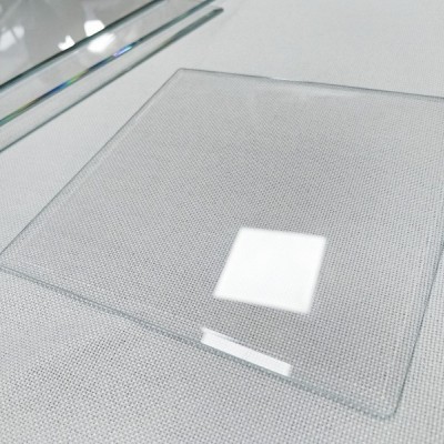 超白普白磨斜边玻璃 东莞厂家专业加工钢化斜边玻璃 超白钢化玻璃图1