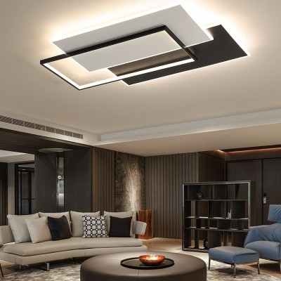 客厅灯新款灯具现代简约大气主灯LED全屋套餐创意大厅吸顶灯图2