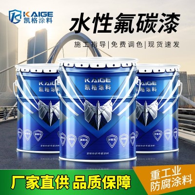清远水性氟碳底漆 室外钢结构三氟氟碳面漆 市政政务专用水漆图3