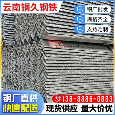 厂家现货热镀锌角钢Q235B建筑幕墙用等边角铁支架冲孔角 钢50*50图2
