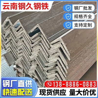 厂家现货热镀锌角钢Q235B建筑幕墙用等边角铁支架冲孔角 钢50*50图3